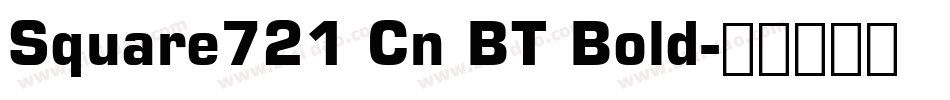 Square721 Cn BT Bold字体转换